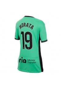 Atletico Madrid Alvaro Morata #19 Voetbaltruitje 3e tenue Dames 2023-24 Korte Mouw